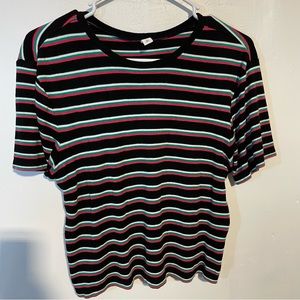 COPY - BP striped stretch tee crop